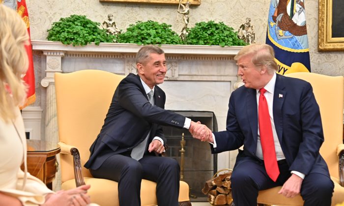 Andrej Babiš a Donald Trump